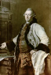 Portret van Aleksandr Filippovich Kokorinov (1726-72) Architect, Directeur en Eerste Rector van de Academie voor Kunsten, 1769